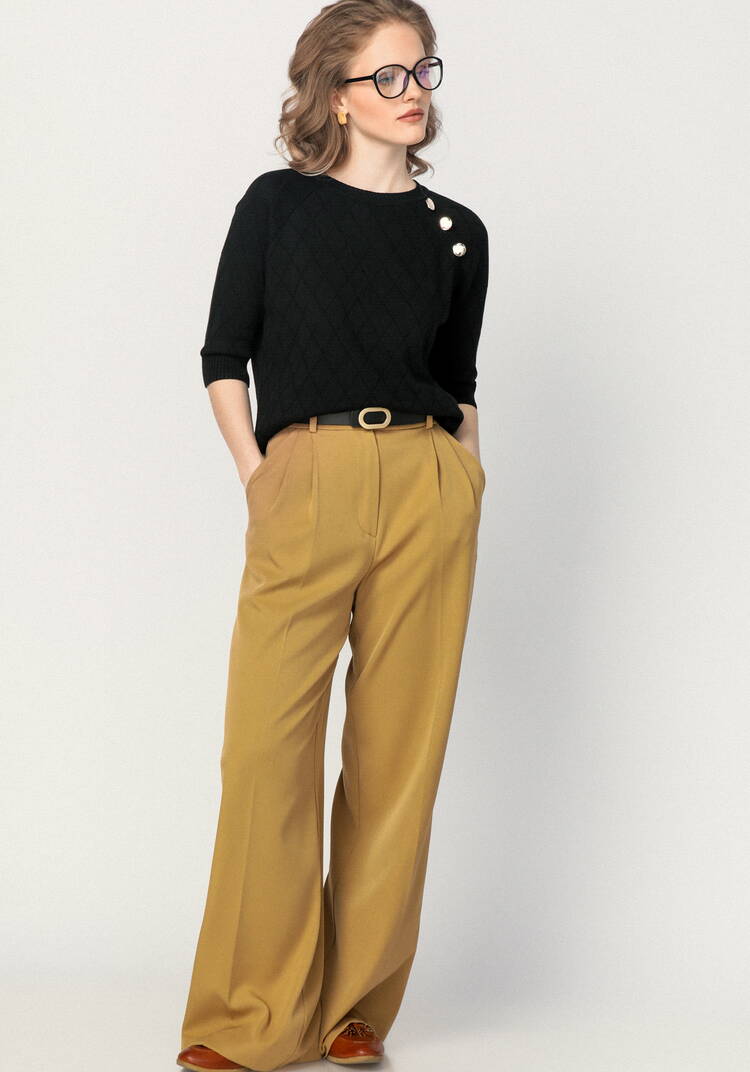 Джемпер с эффектными пуговицами по полочке шир.  750, рис. 7