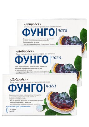 Свечи для пищеварения Фунго Чага, 3 шт.