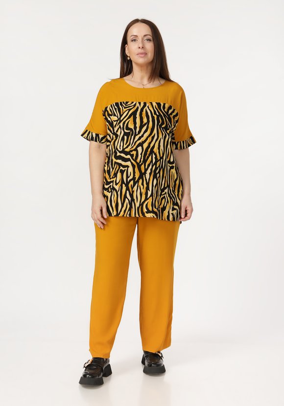 Костюм с анималистическим принтом шир.  580, рис. 18