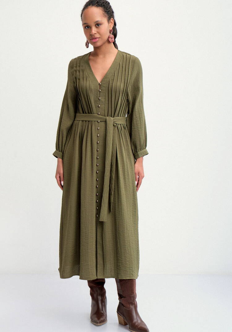 Платье с пуговицами по планке Эмили шир.  750, рис. 4