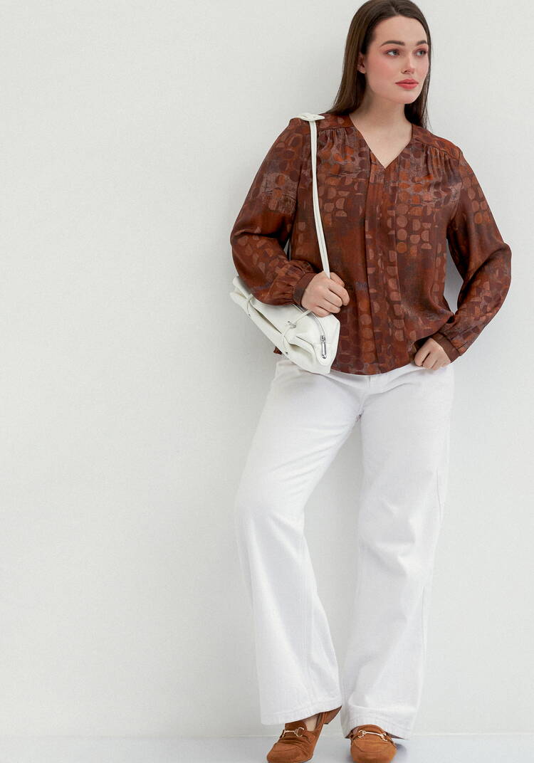 Блуза свободного кроя Омега шир.  750, рис. 16