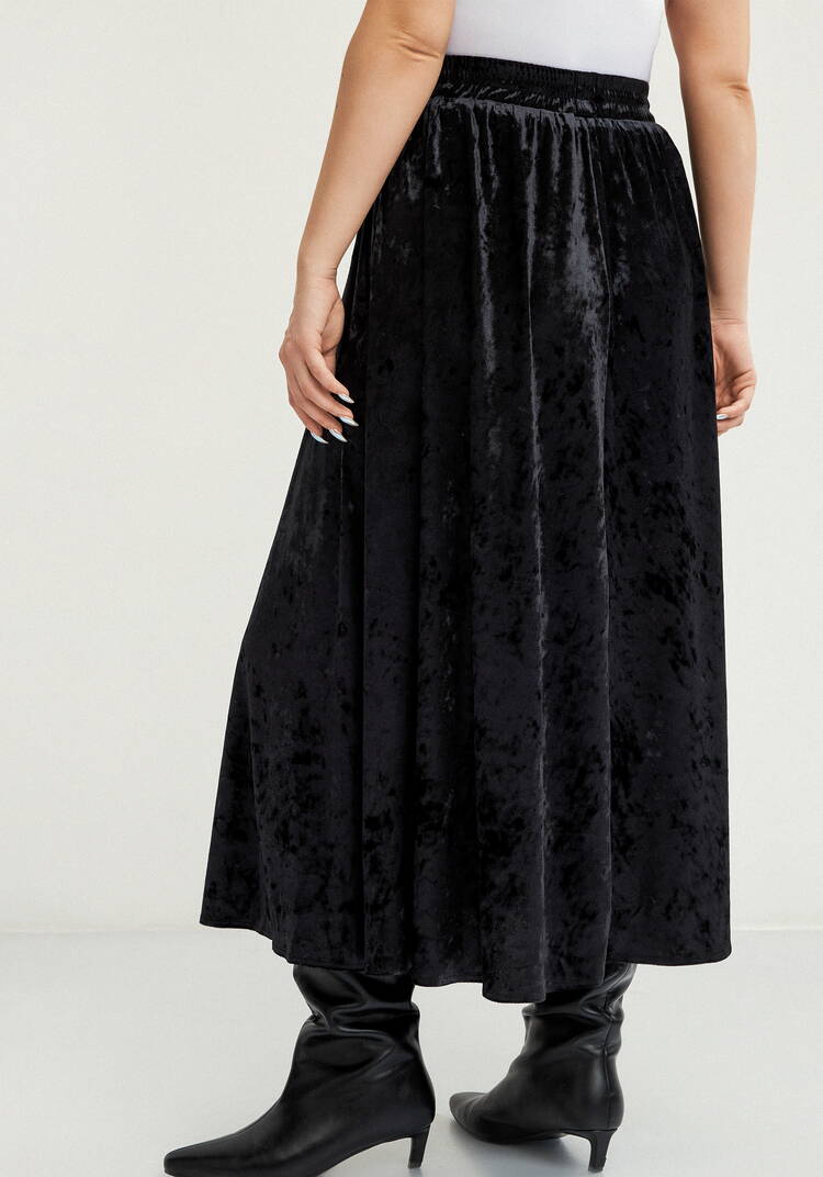 Юбка полусолнце из бархата шир.  750, рис. 17