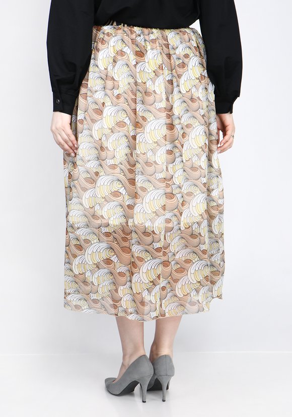 Юбка-миди со сборкой шир.  580, рис. 2