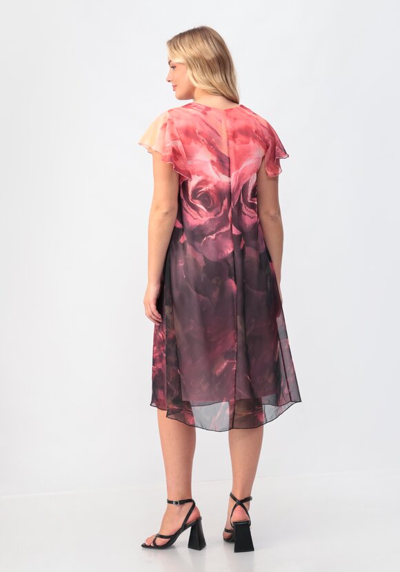 Платье из шифона с рукавами-крылышками шир.  580, рис. 3