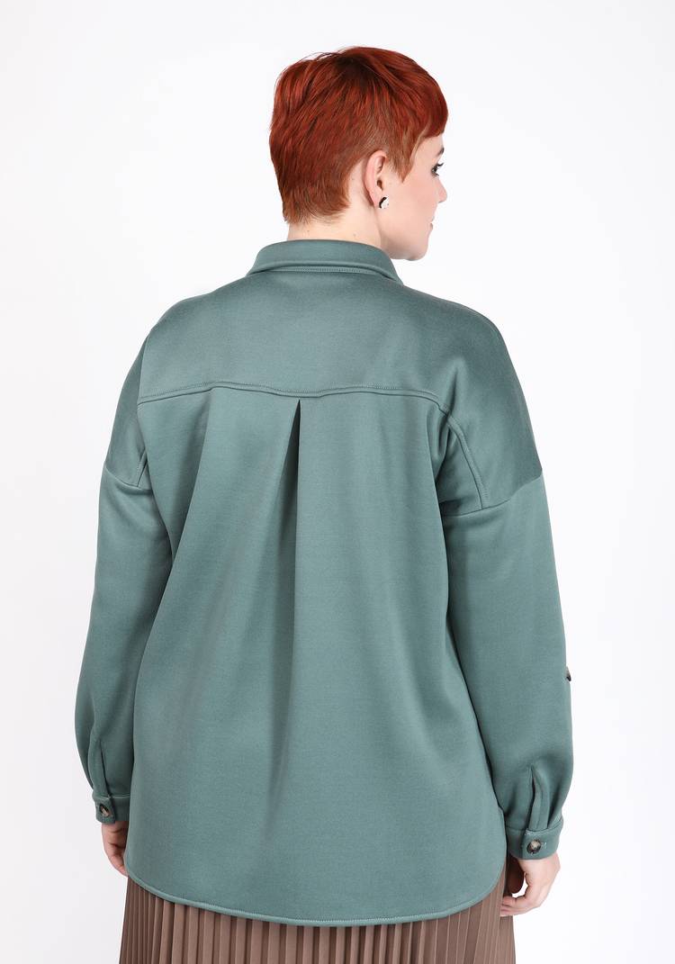 Рубашка удлиненная из футера с начесом шир.  750, рис. 4