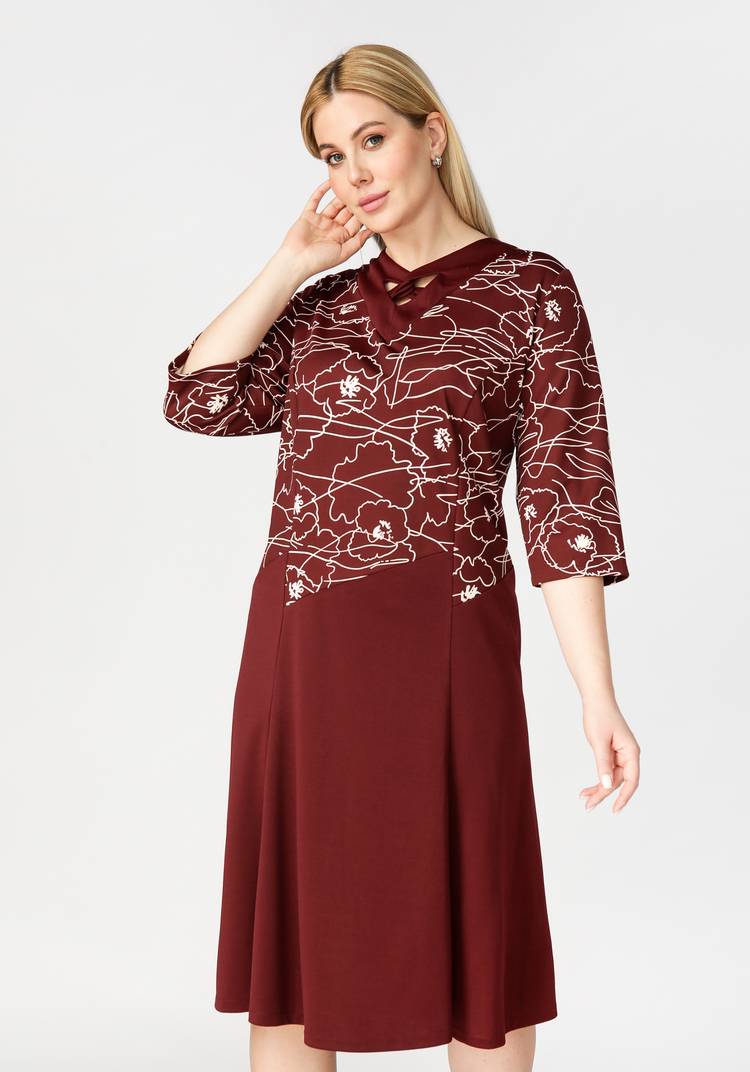 Платье с графическим рисунком шир.  750, рис. 3