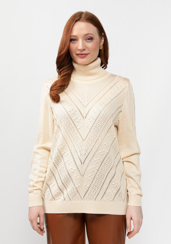 Джемпер прямого силуэта с ажурным рисунком шир.  580, рис. 4