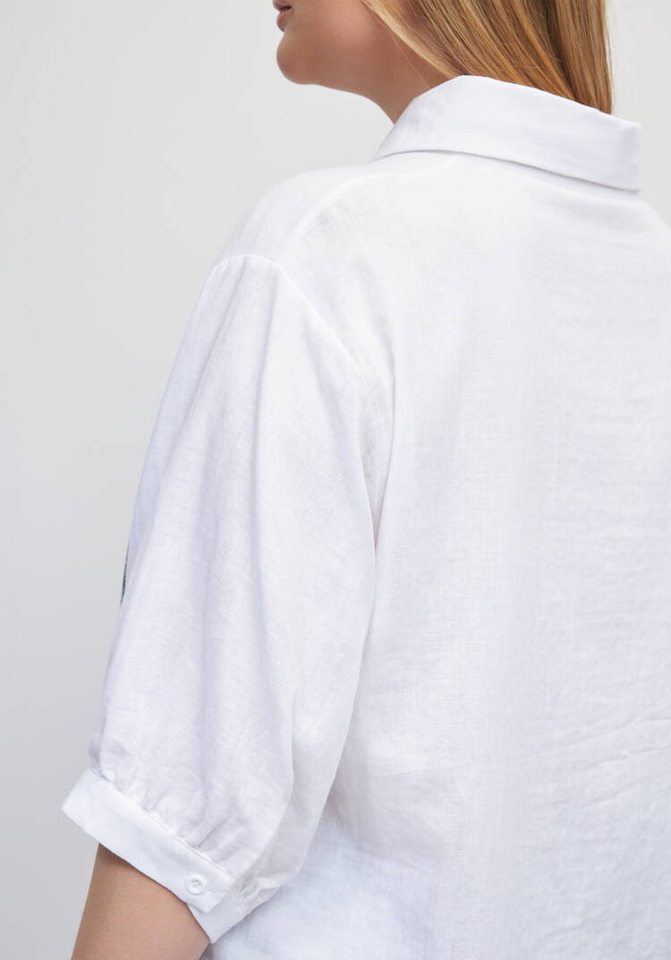 Блуза с принтом Гармония природы шир.  750, рис. 6