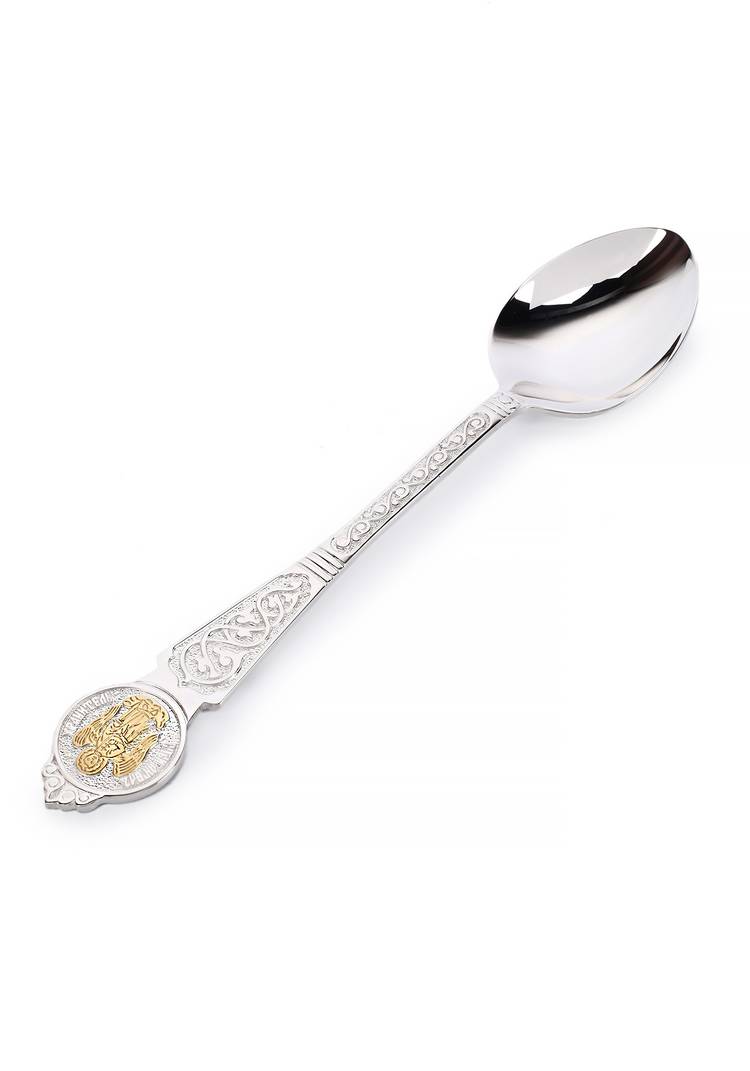 АРХИВ Серебряная ложка Ангел-Хранитель шир.  750, рис. 8