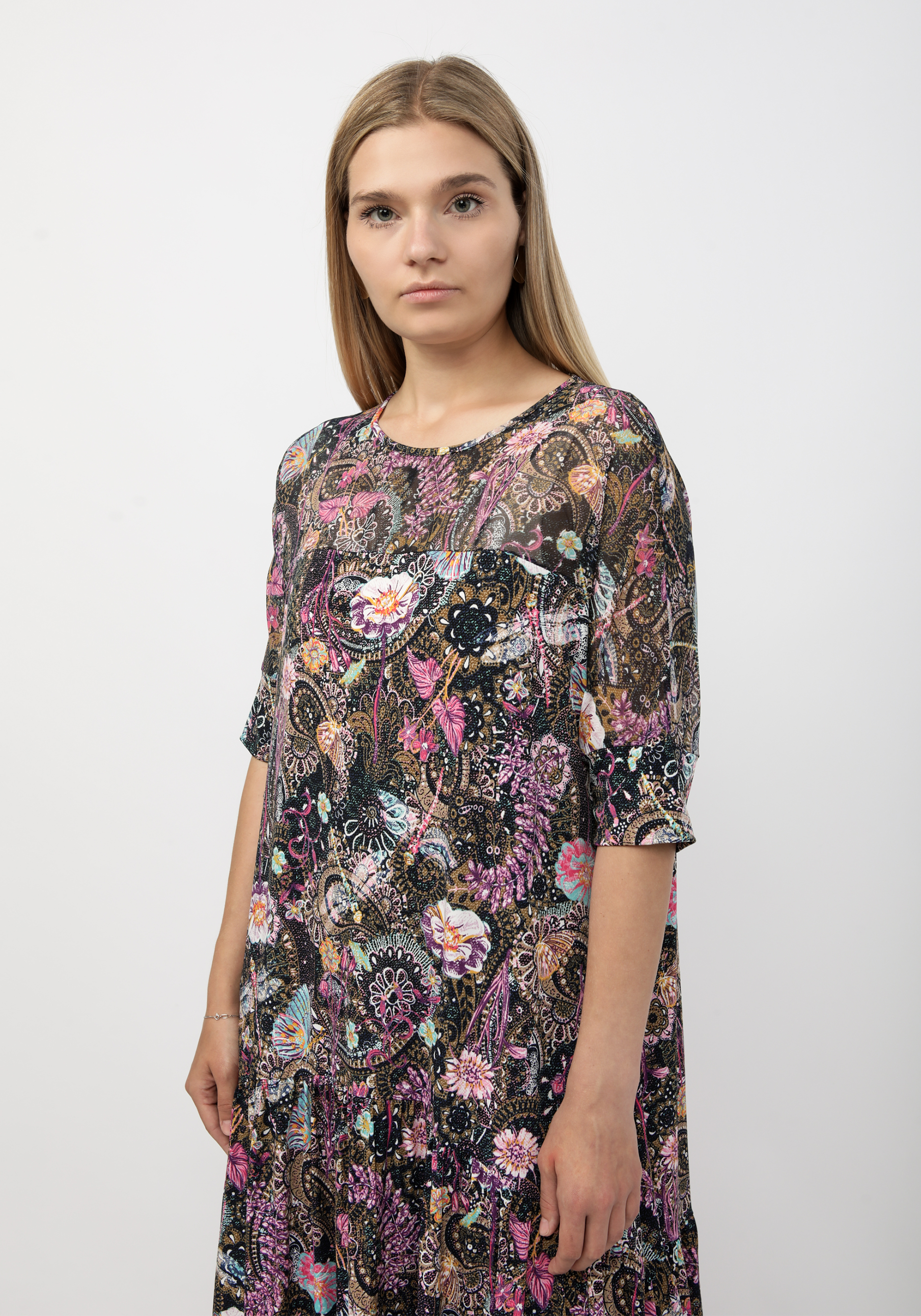 Платье "Камрин" Sakton, цвет мультиколор, размер 48 - фото 4