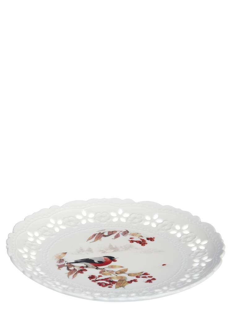 Набор фарфоровых тарелок Снегири, 2 шт. шир.  750, рис. 6