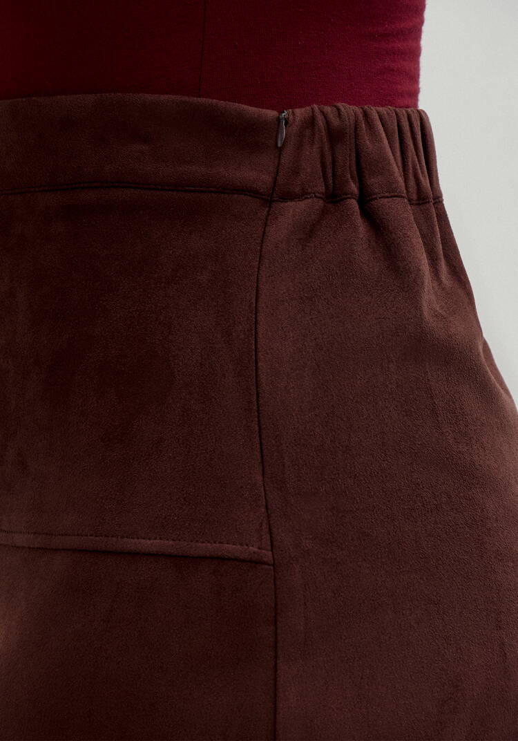 Юбка из экозамши на кокетке шир.  750, рис. 14