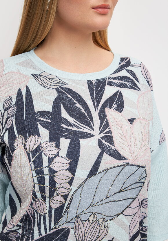 Блуза с цветочным принтом Амелия шир.  580, рис. 17