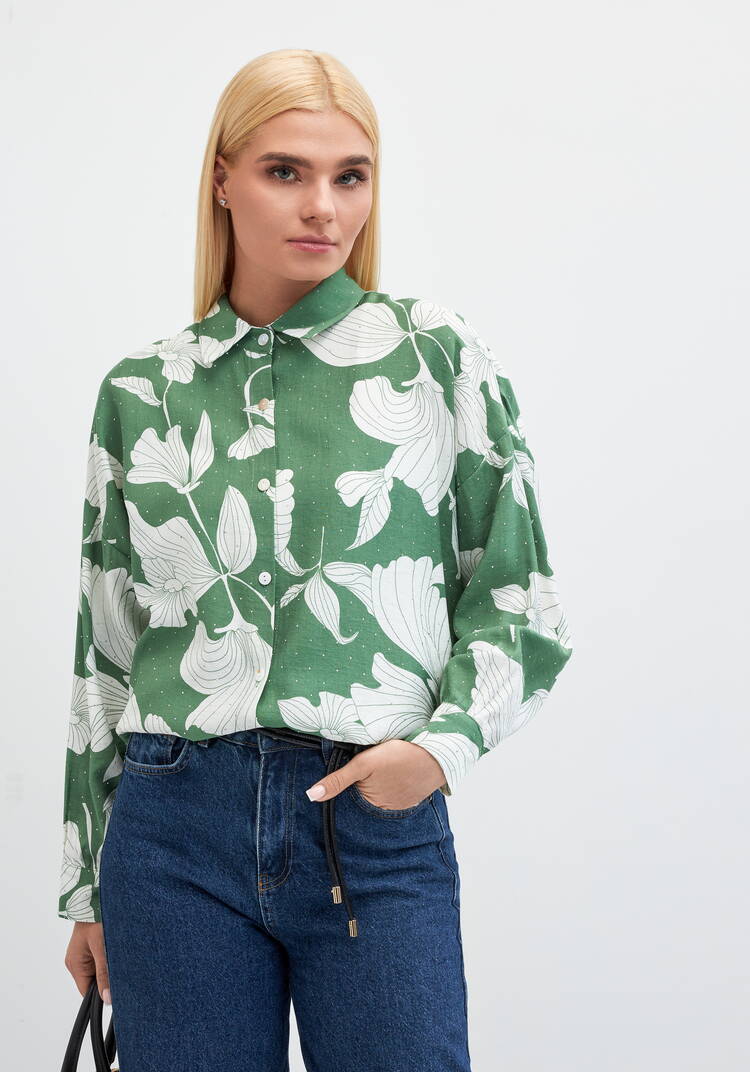 Туника с принтом на пуговицах Джейн шир.  750, рис. 14