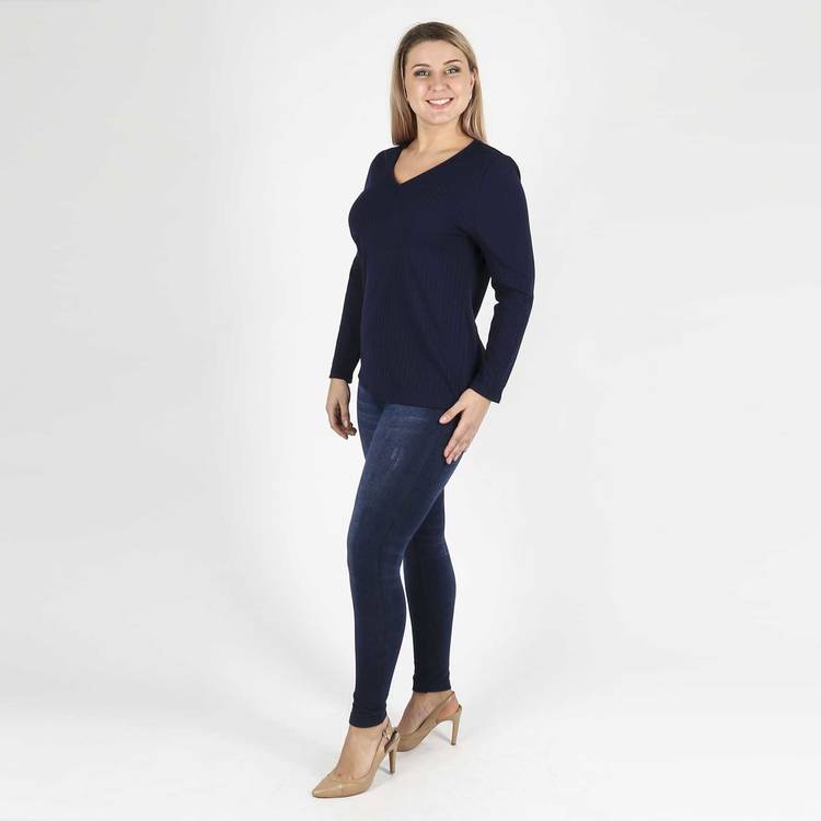 Блузка с V-образным вырезом прямого кроя шир.  750, рис. 16