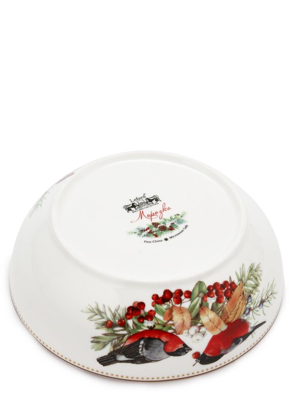 Салатник фарфоровый Снегири шир.  580, рис. 3