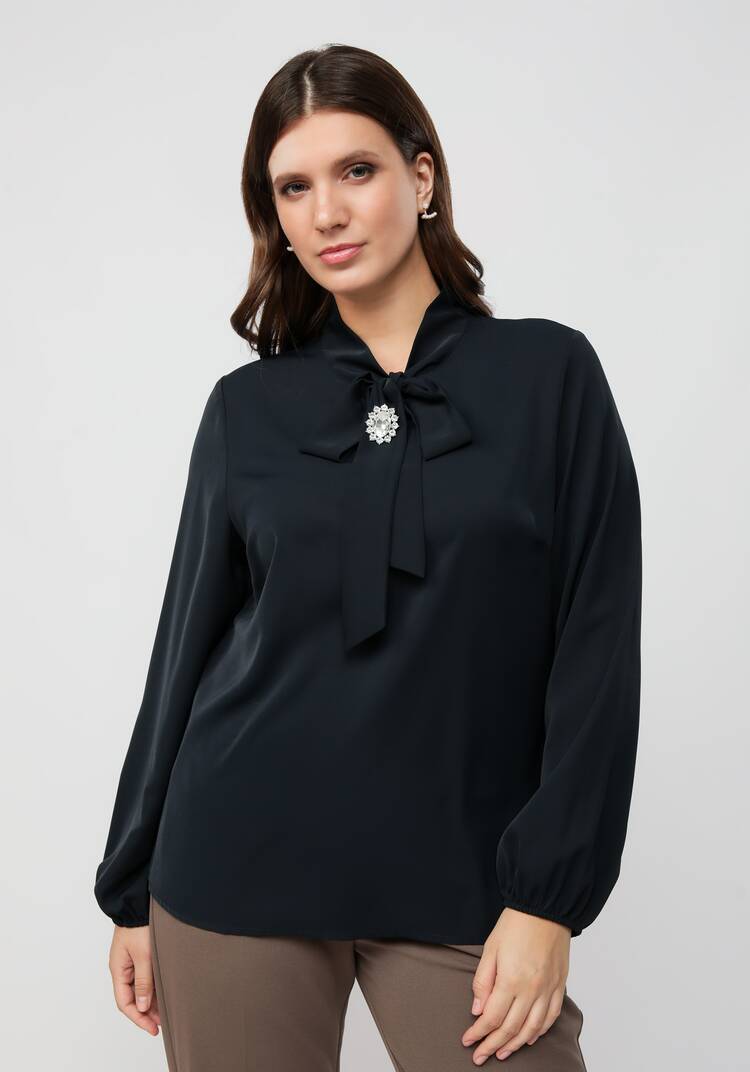 Блуза с брошкой шир.  750, рис. 14