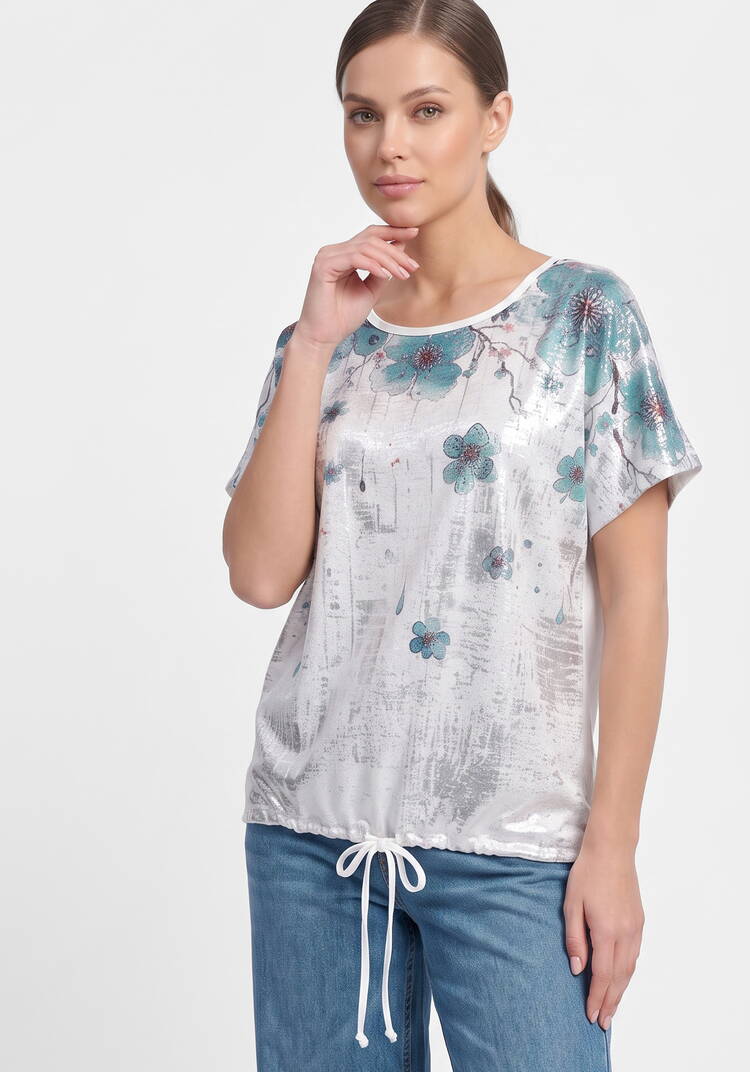 Футболка с блестящим принтом Сияние шир.  750, рис. 3
