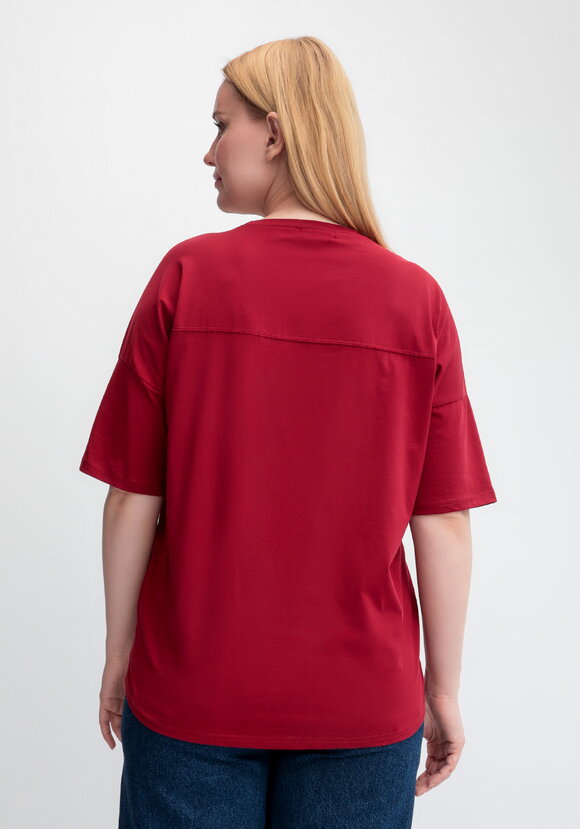 Футболка с принтом Золотой цветок шир.  580, рис. 8