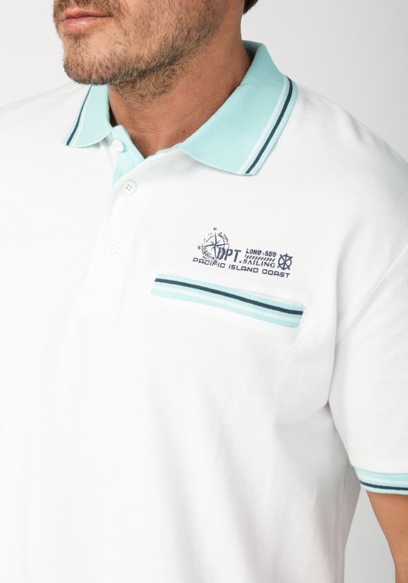 Комплект из 2х поло из хлопка Базиль шир.  580, рис. 9