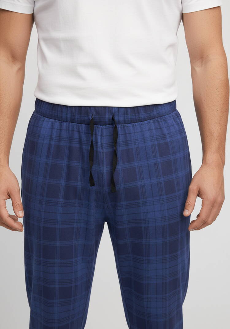 Брюки мужские прямые на резинке со шнурком шир.  750, рис. 17