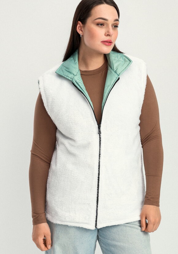 Жилет двусторонний стеганый шир.  580, рис. 28