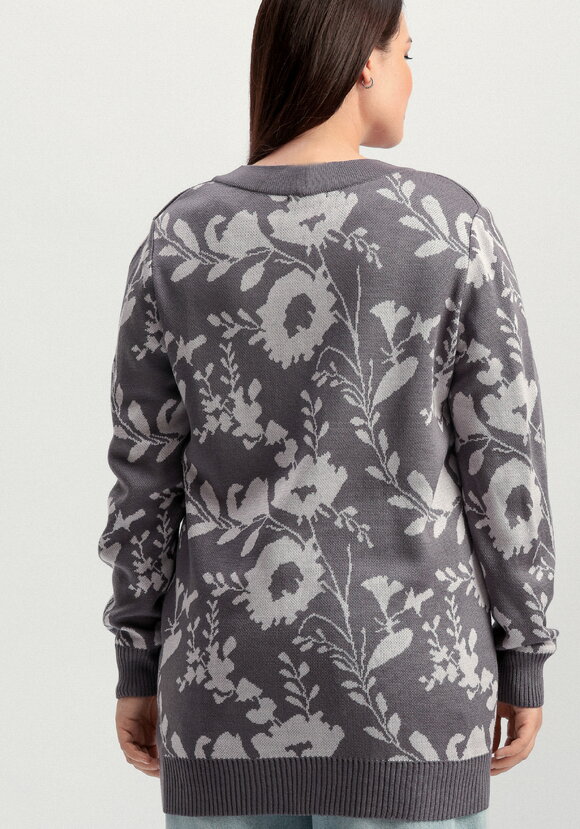 Кардиган с цветочным рисунком шир.  580, рис. 18