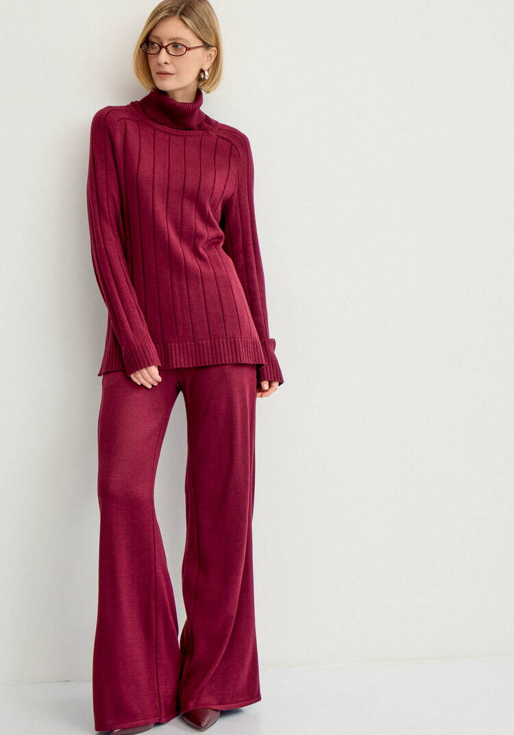 Джемпер удлиненный по спинке с высоким горлом шир.  750, рис. 7