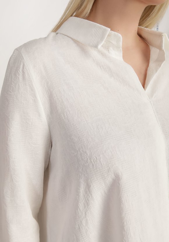 Блуза свободная с длинным рукавом на пуговице шир.  580, рис. 10