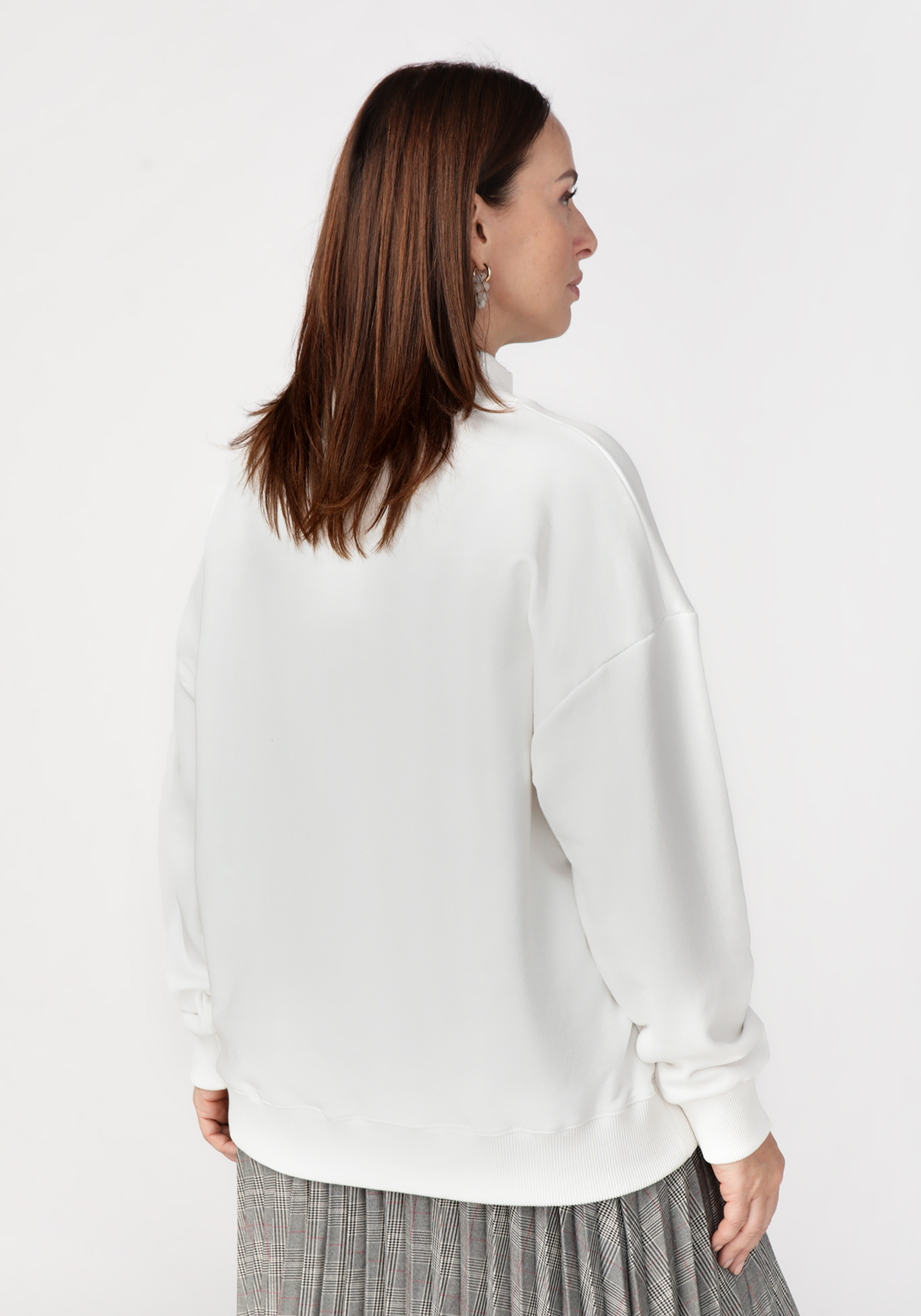 Свитшот с вышивкой Надежда Ангарская, размер 42, цвет сиреневый - фото 8