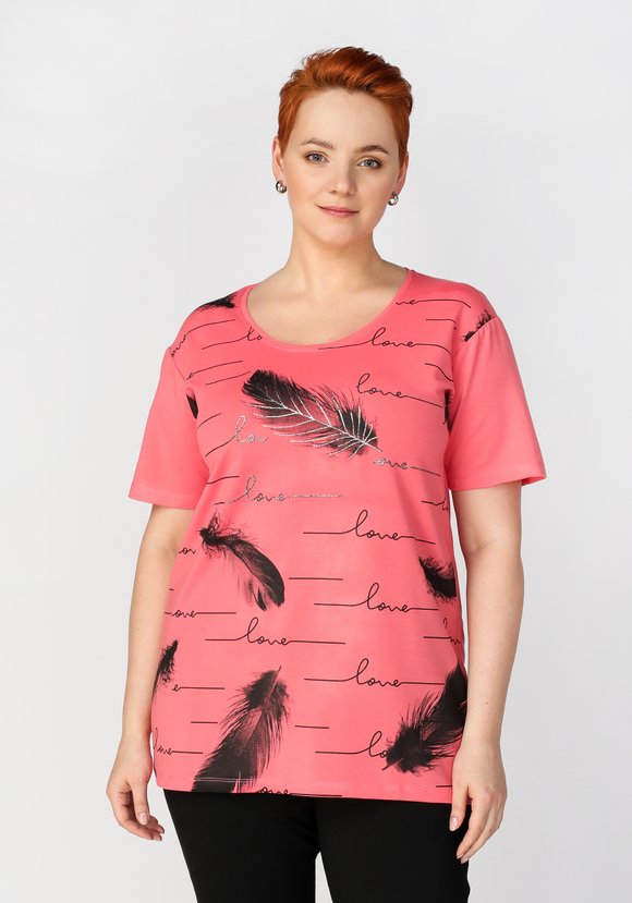 Блуза с принтом Белла шир.  580, рис. 1