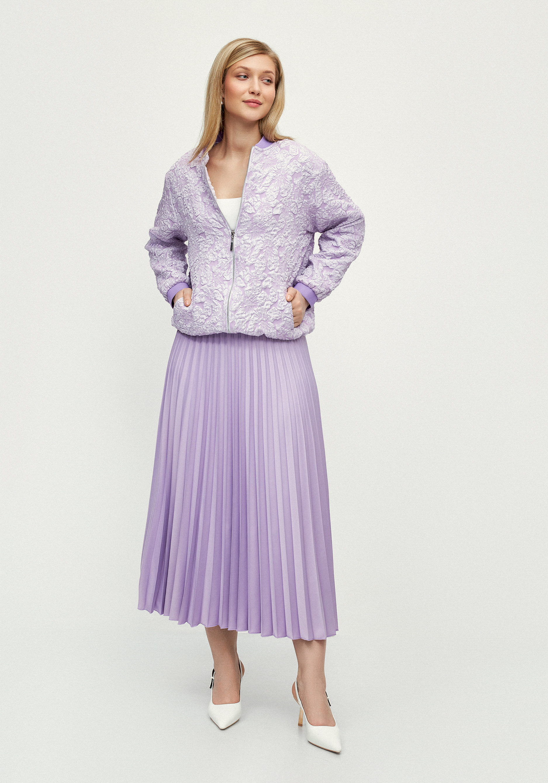 Юбка гофре длиной макси