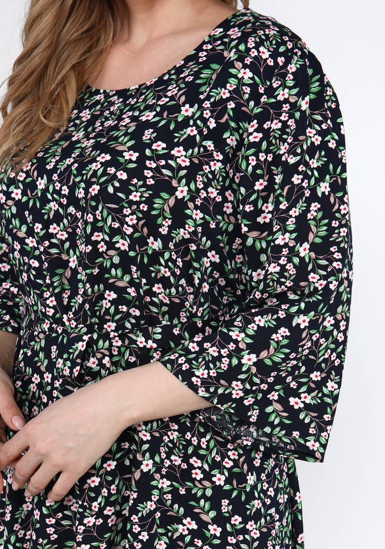 Платье с принтом мильфлер шир.  750, рис. 4