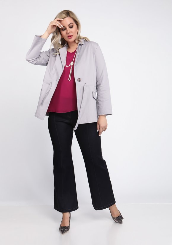 Жакет Стильный кэжуал шир.  580, рис. 11