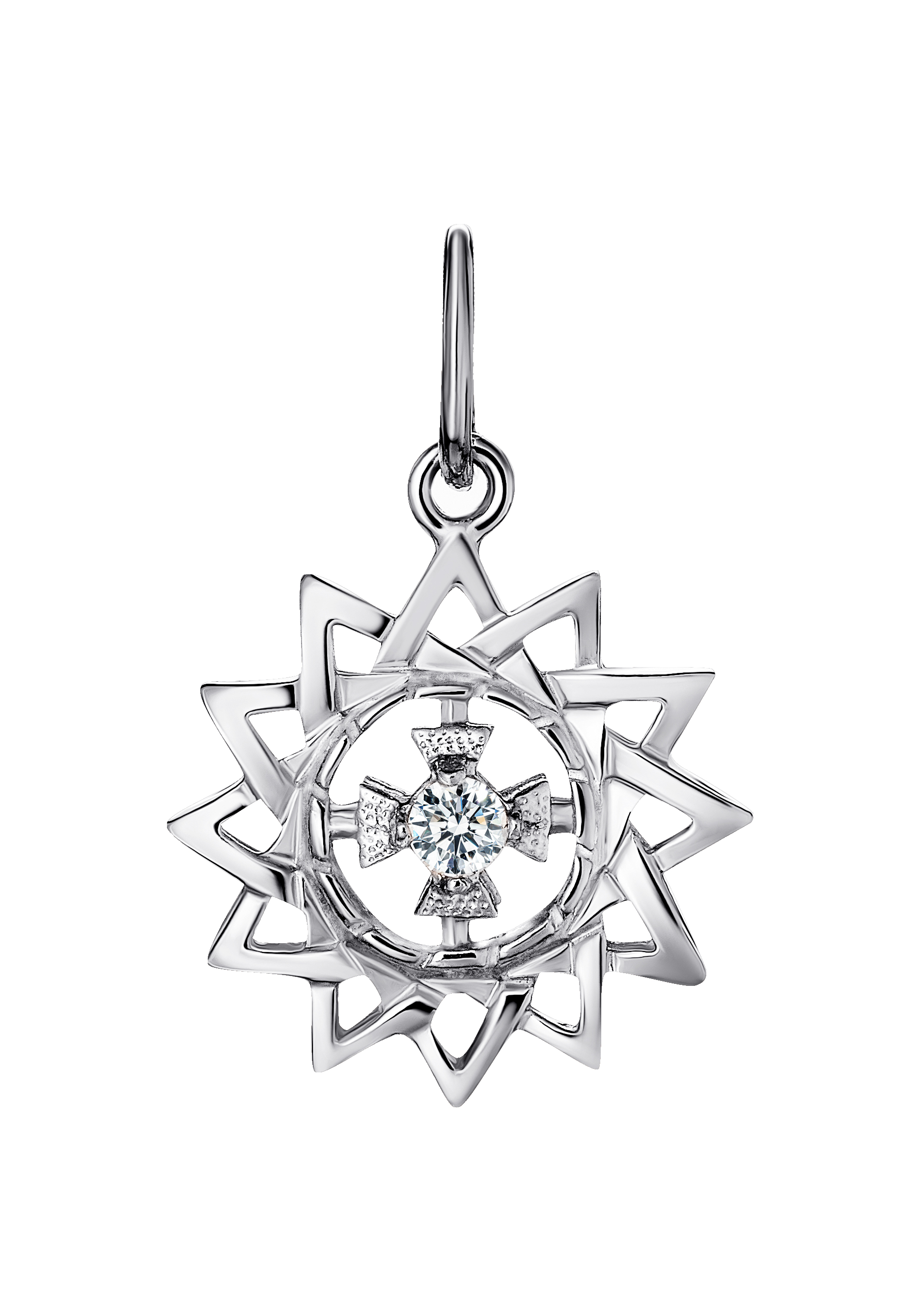 Подвеска серебряная Звезда Эрцгаммы серебряная подвеска иконка святой лик