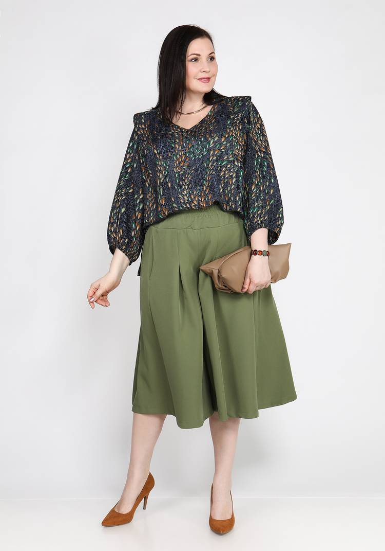 Блуза с декаративным рельефным плечом шир.  750, рис. 7