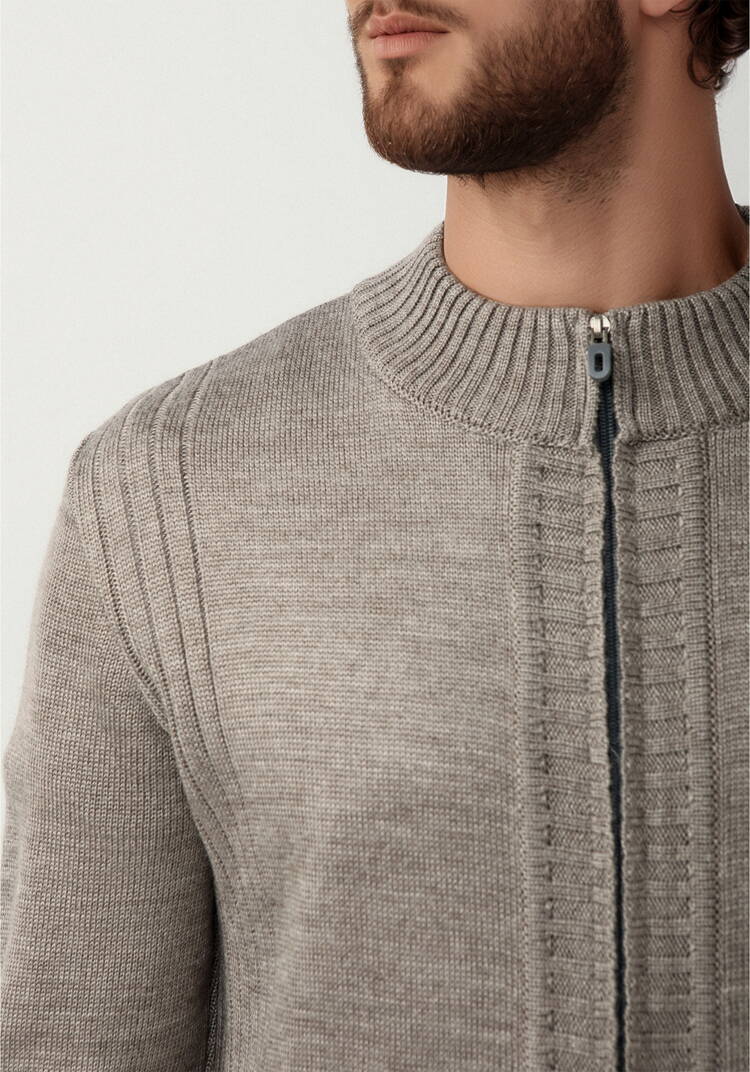 Джемпер-кардиган вязаный на молнии шир.  750, рис. 11