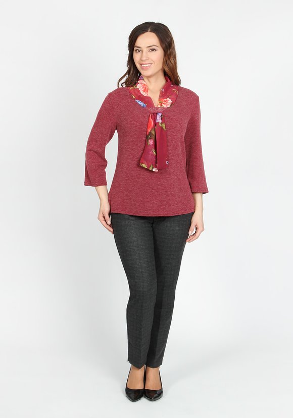 Блуза с галстуком Дебора шир.  580, рис. 1