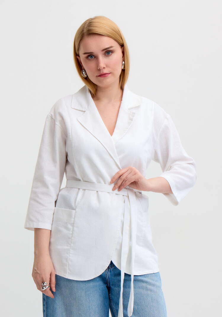 Жакет удлиненный прямого кроя шир.  750, рис. 2