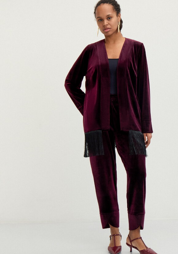 Кардиган с бахромой Мелани шир.  580, рис. 7