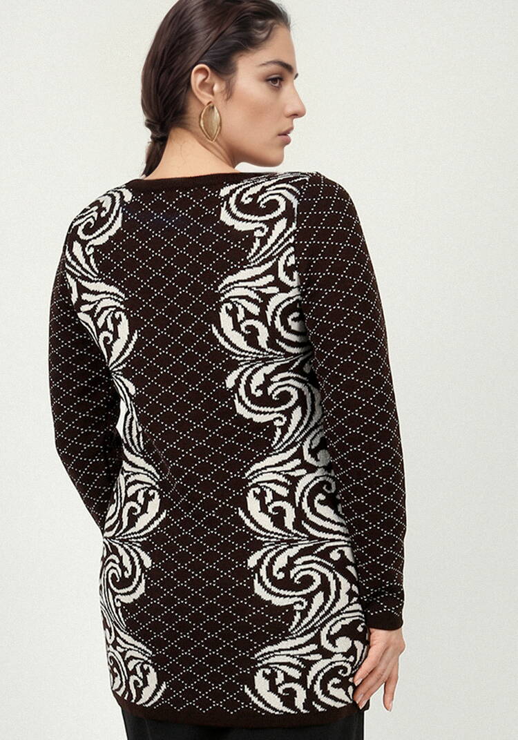 Туника с принтом Узоры шир.  750, рис. 8