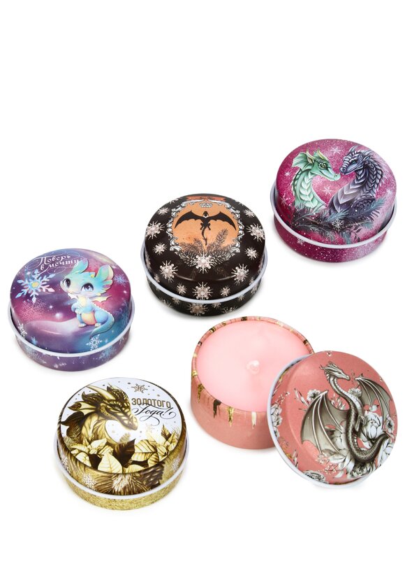 Свеча в железной банкe, 5 шт. шир.  580, рис. 1