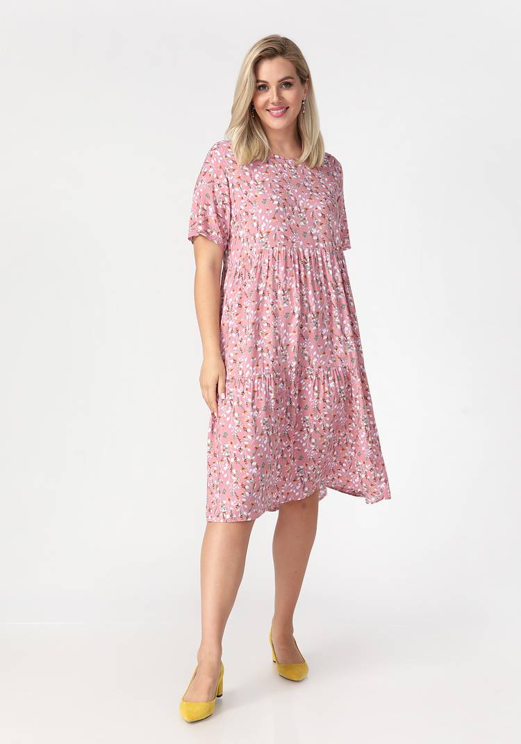 Платье с отрезной талией и коротким рукавом шир.  750, рис. 11