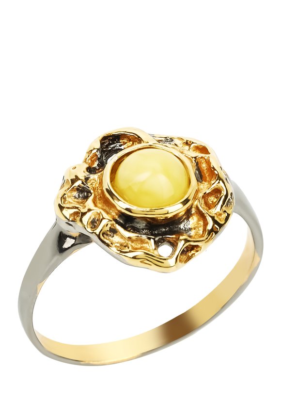 Кольцо серебряное Балтийская сказка шир.  580, рис. 1