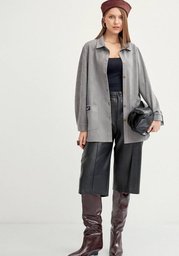 Блуза утепленная на пуговицах шир.  750, рис. 17