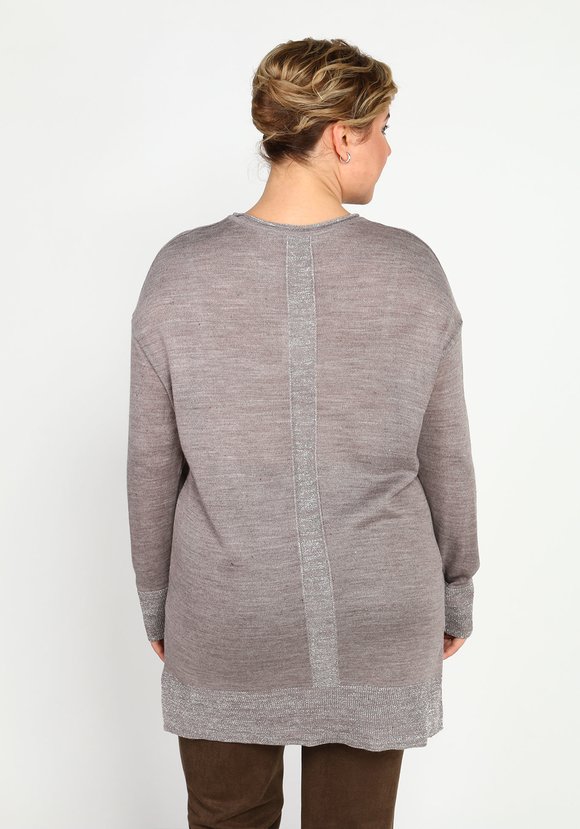 Туника однотонная с люрексом шир.  580, рис. 6