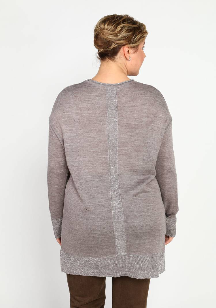 Туника однотонная с люрексом шир.  750, рис. 6