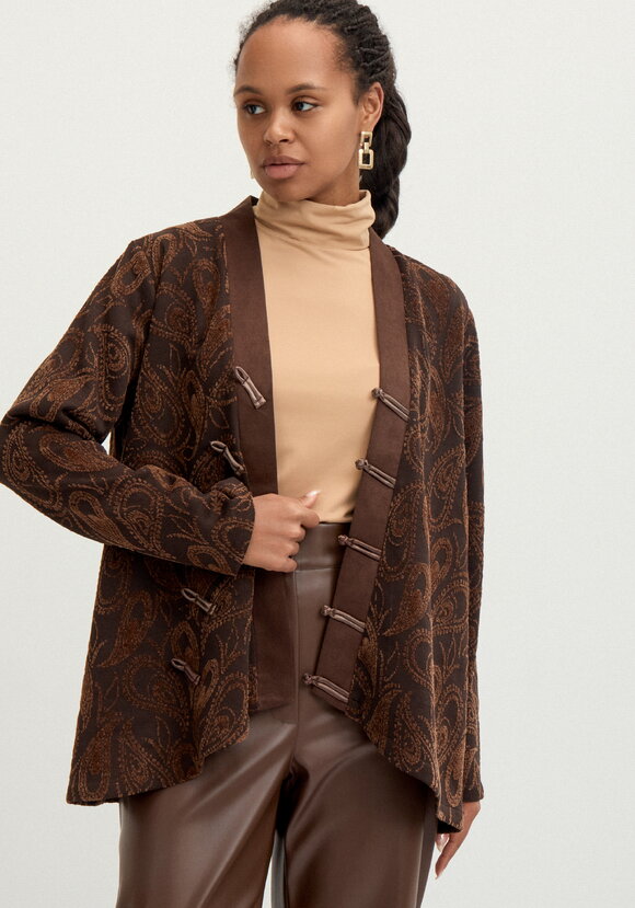 Кардиган из жаккардового трикотажа шир.  580, рис. 9