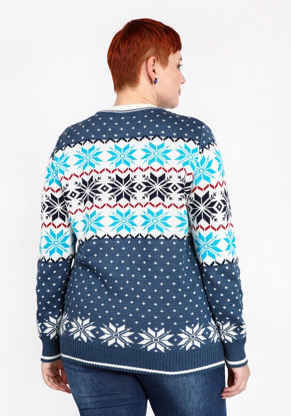 Джемпер Морозный узор шир.  580, рис. 2