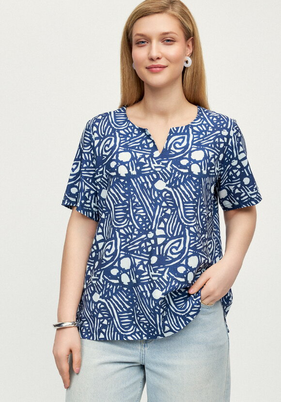 Блуза Путешествие мечты шир.  580, рис. 15